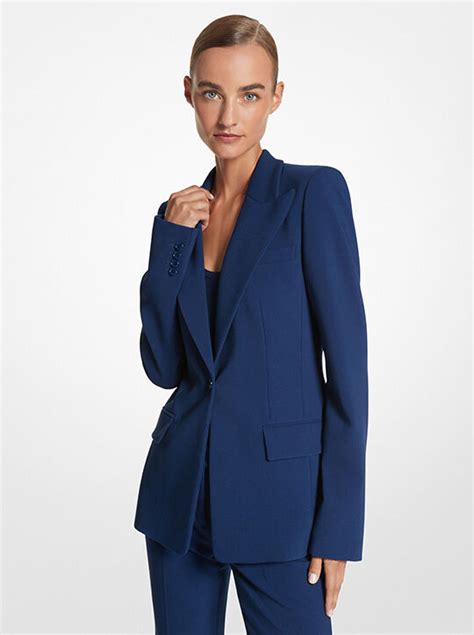 michael kors stretch pebble-crepe blazer|Stretch Pebble.